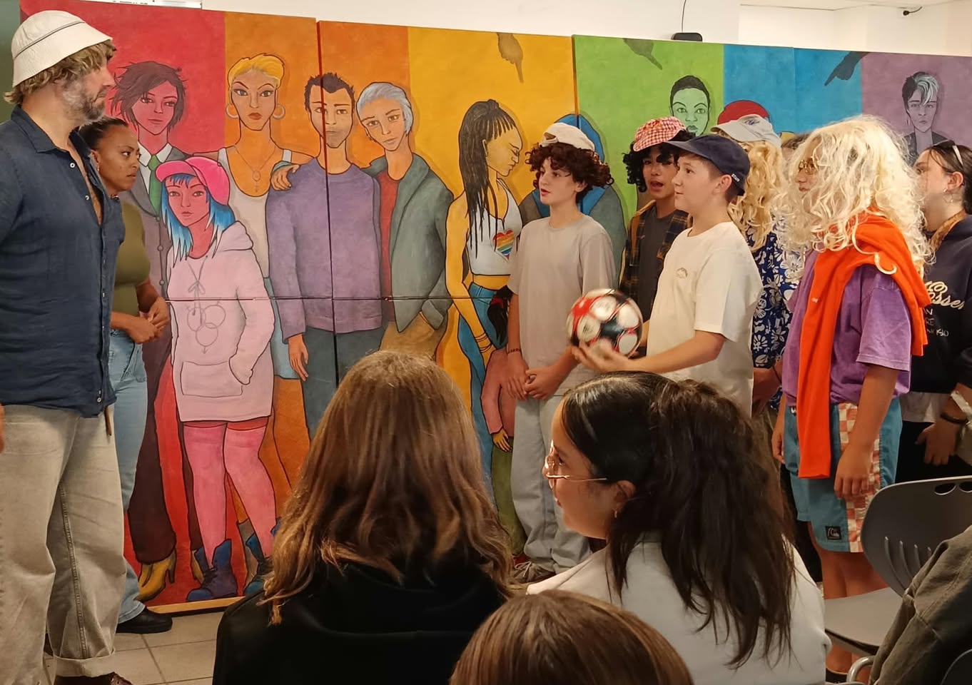 Première représentation de « Nous Sommes Tous… » au collège Vauban, à Briançon